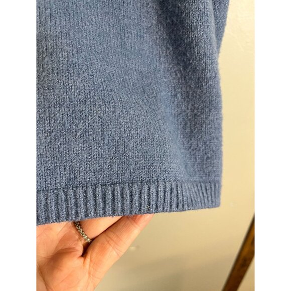 Philosophy Knit Sweater Blue M Preppy Classic Chic Minimalist Neutral Soft Comfy - Picture 4 of 10